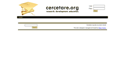 Desktop Screenshot of cercetare.org